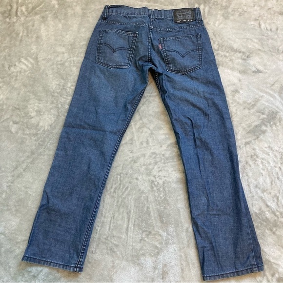 Levi's 513 Slim Straight Stretch Blue Denim Boys Jeans 26x26 Size 12 Regular - Picture 3 of 9